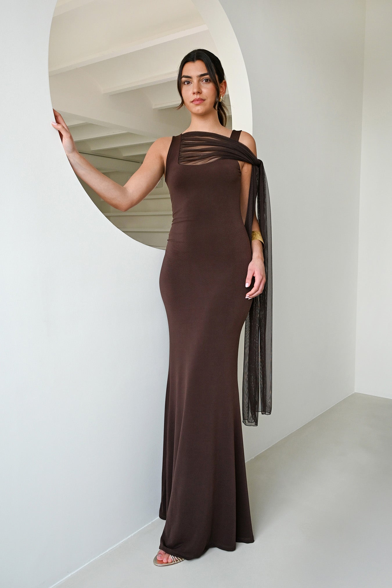 Vestido Eloise Marrón