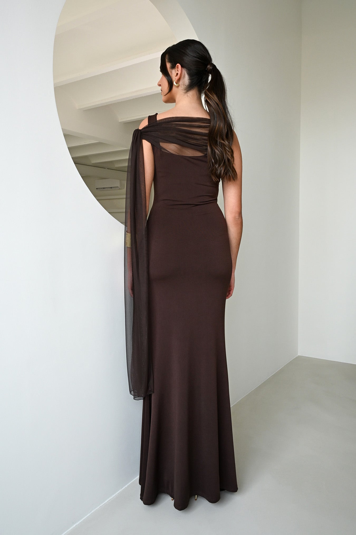 Vestido Eloise Marrón