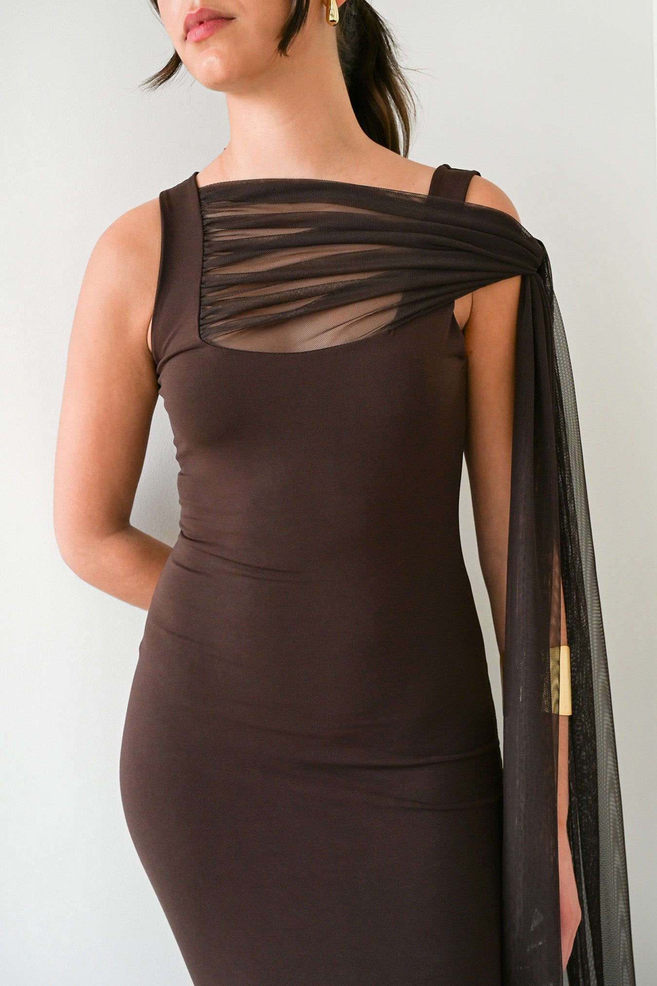 Vestido Eloise Marrón