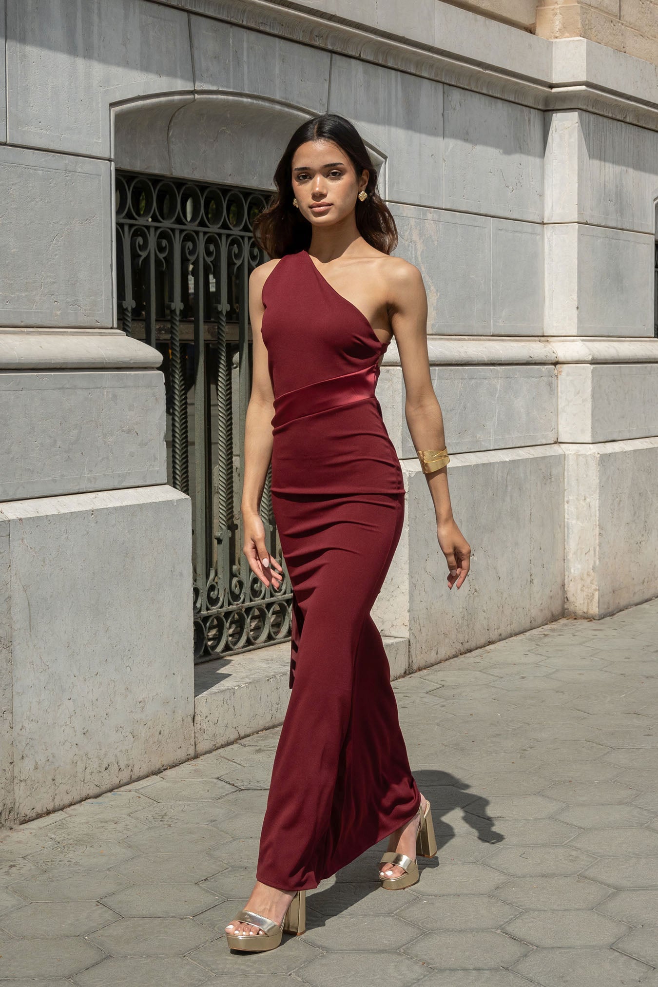 Vestido Isadora Granate