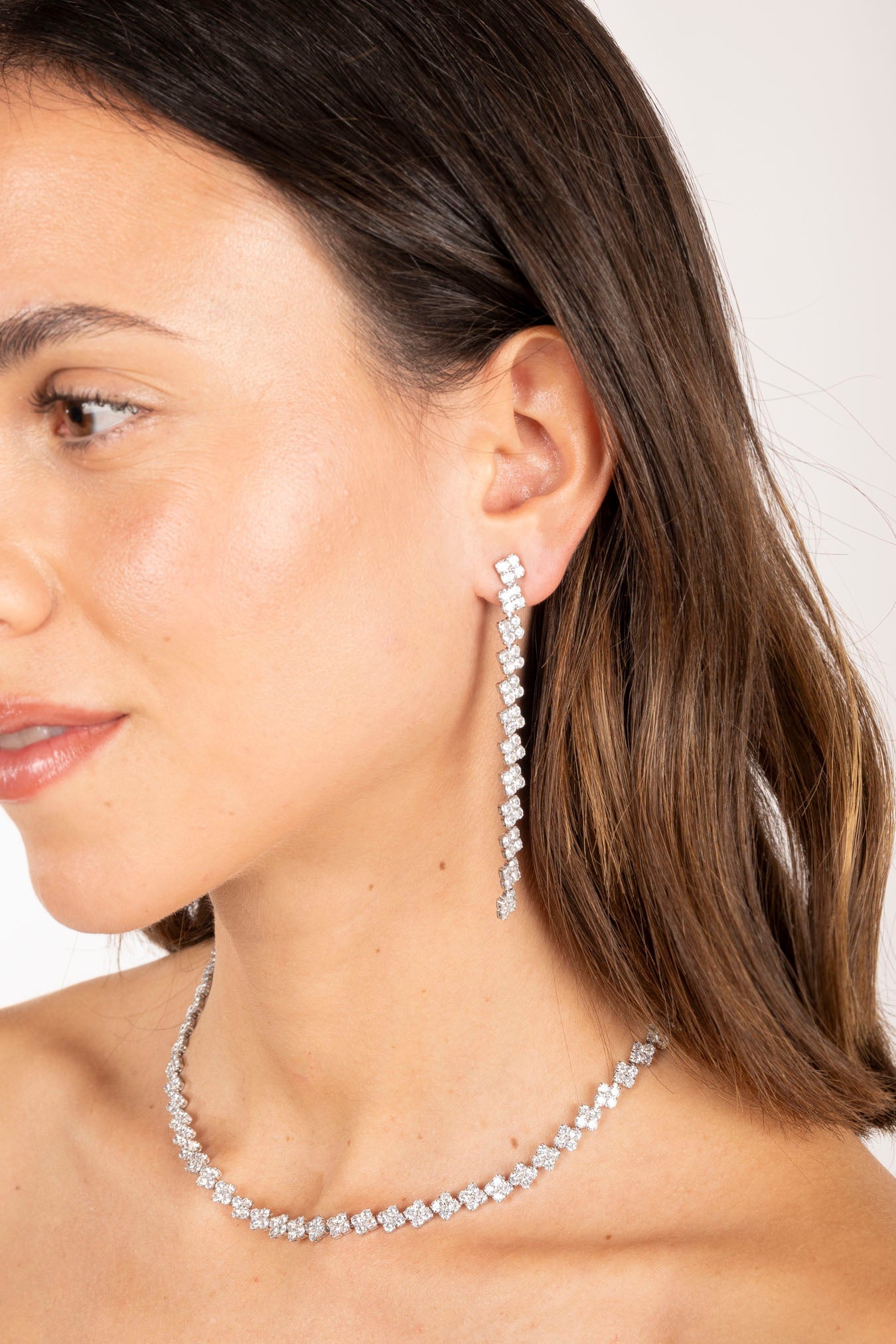 Pendientes Flor Plata