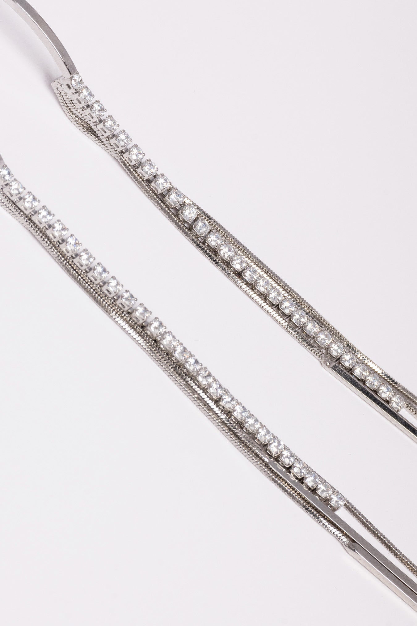 Pendientes Tiara Plata