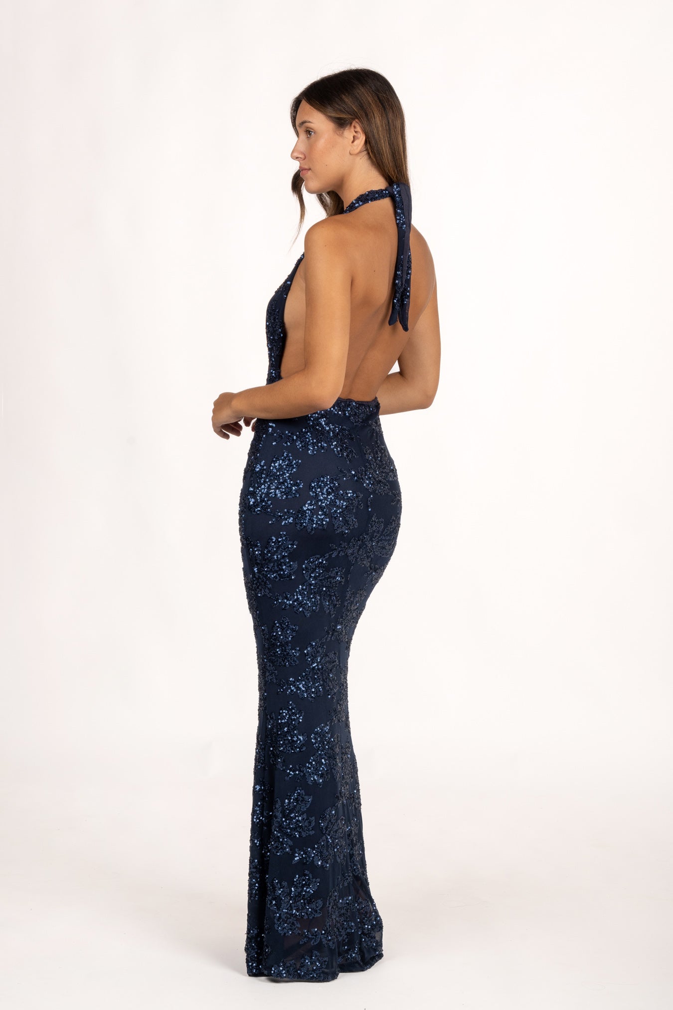 Vestido Fiori Azul Noche