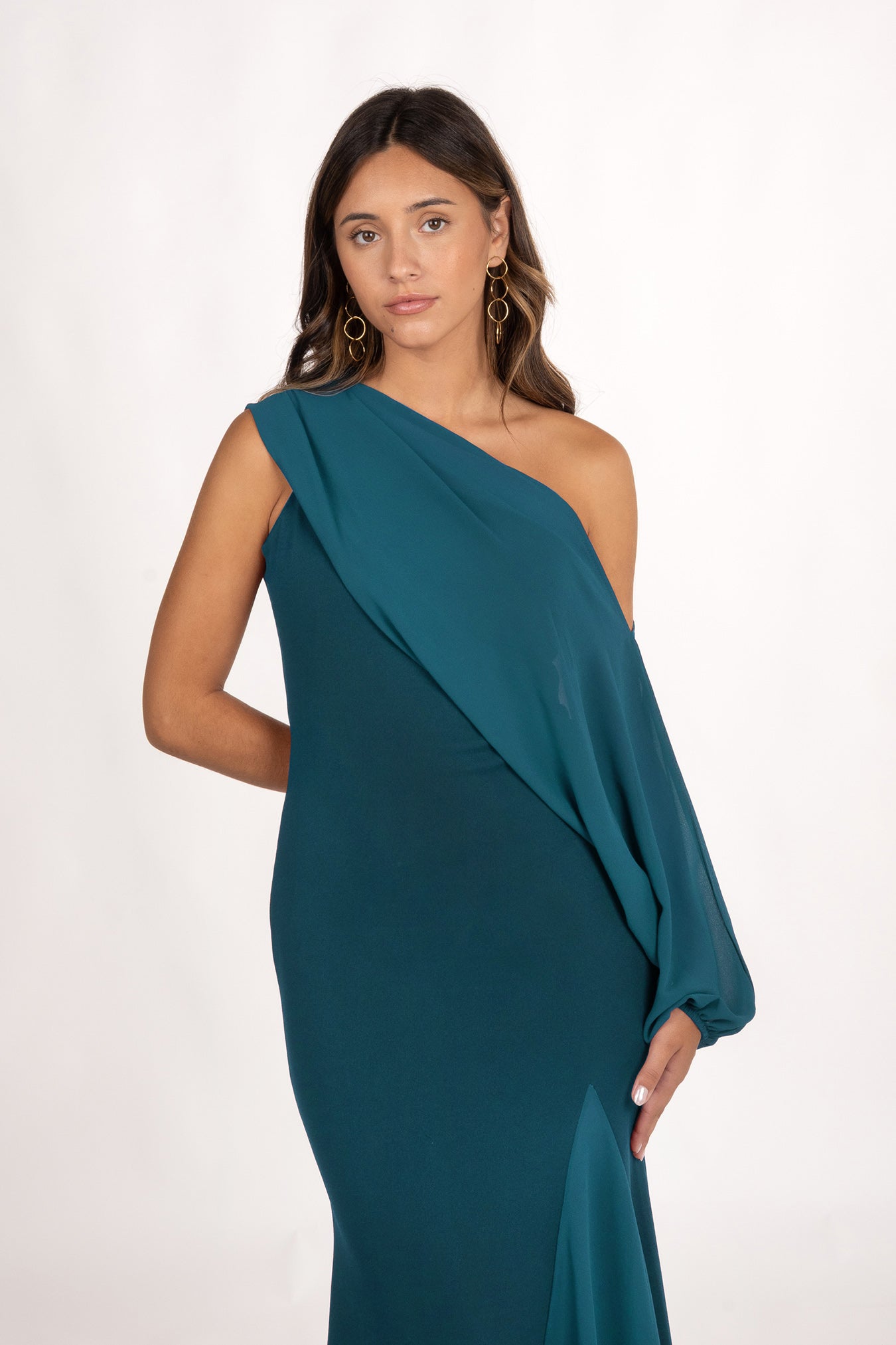 Vestido Momo Azul Petróleo