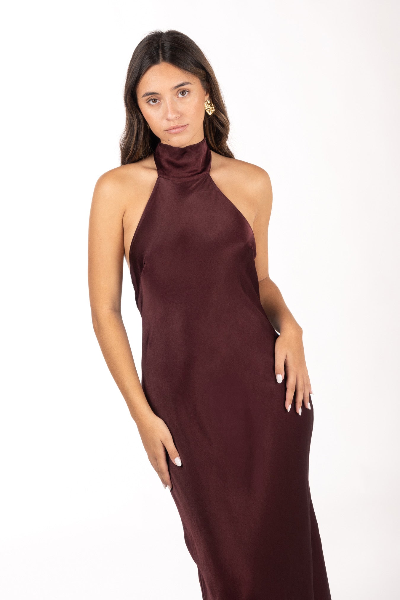 Vestido Gina Granate