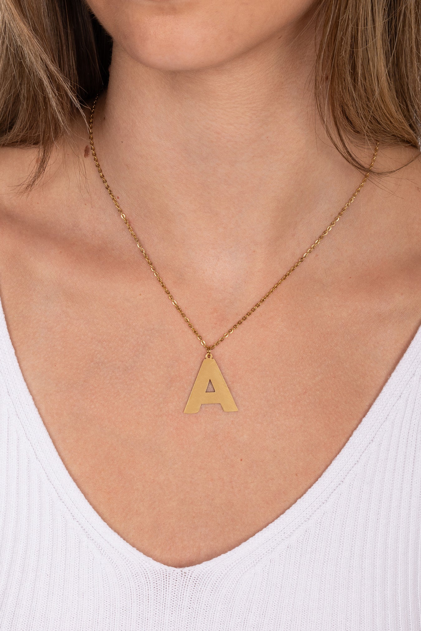 Big Initial Necklace