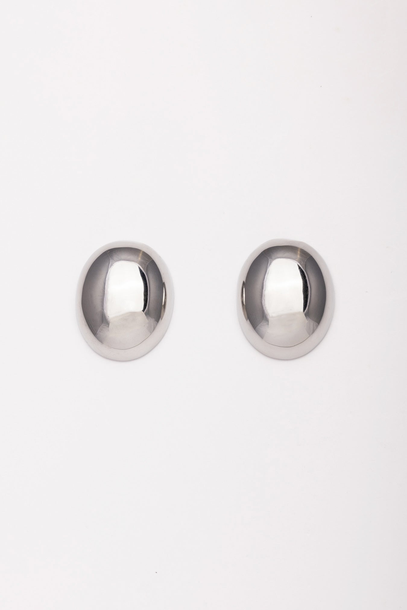 Silver Big Old Money Earrings