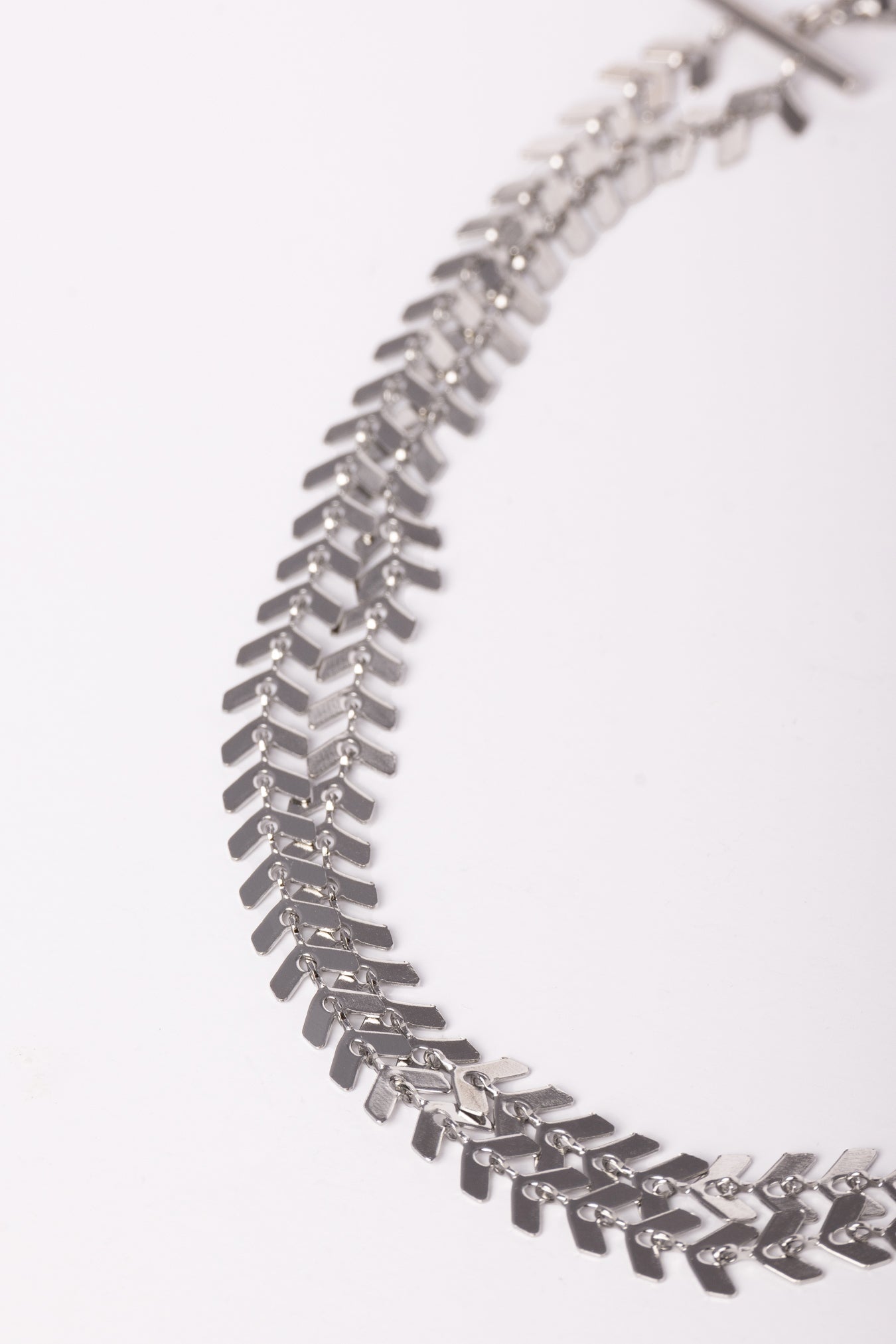 Silver Double Laurel Necklace
