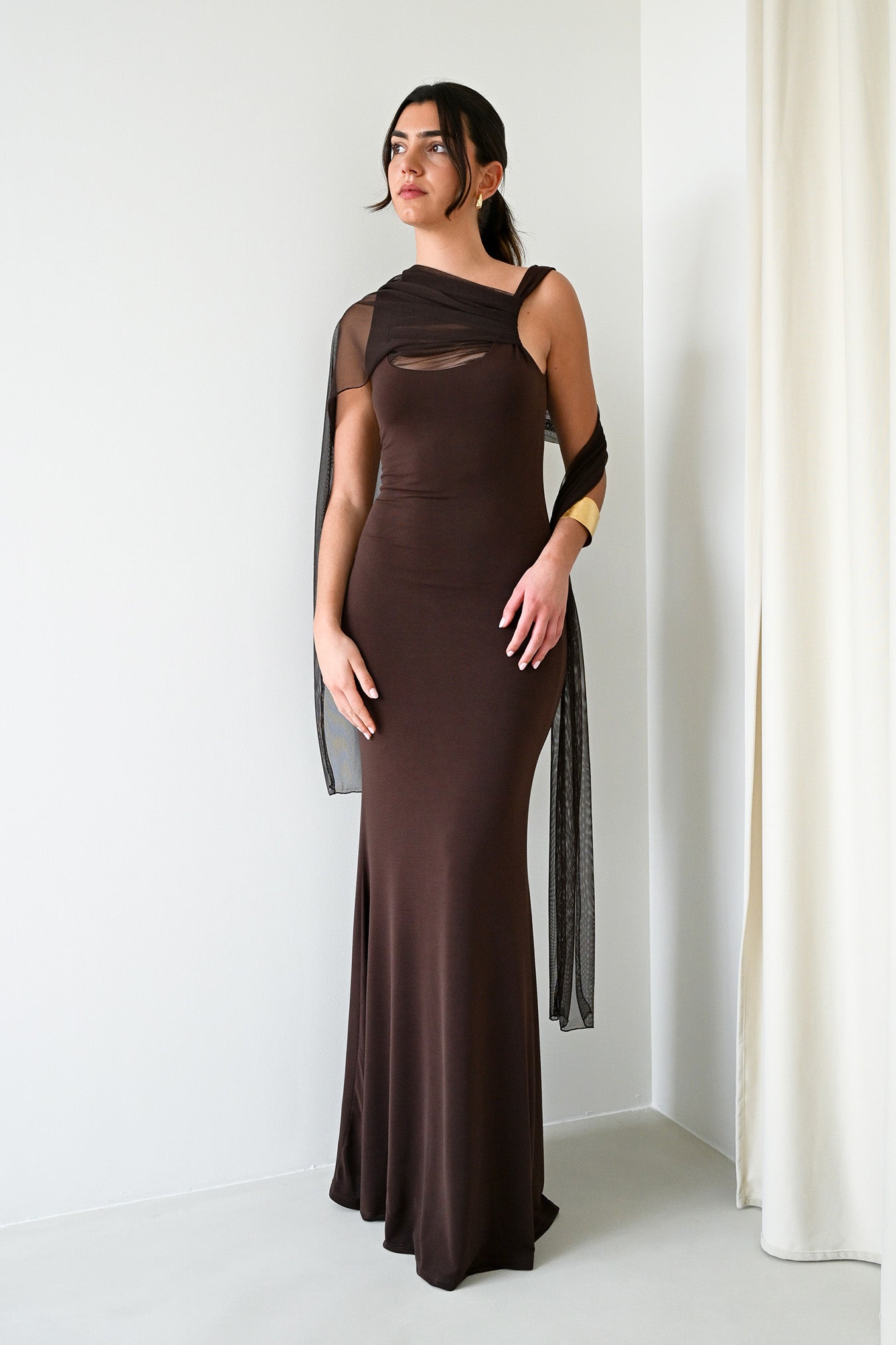 Vestido Eloise Marrón