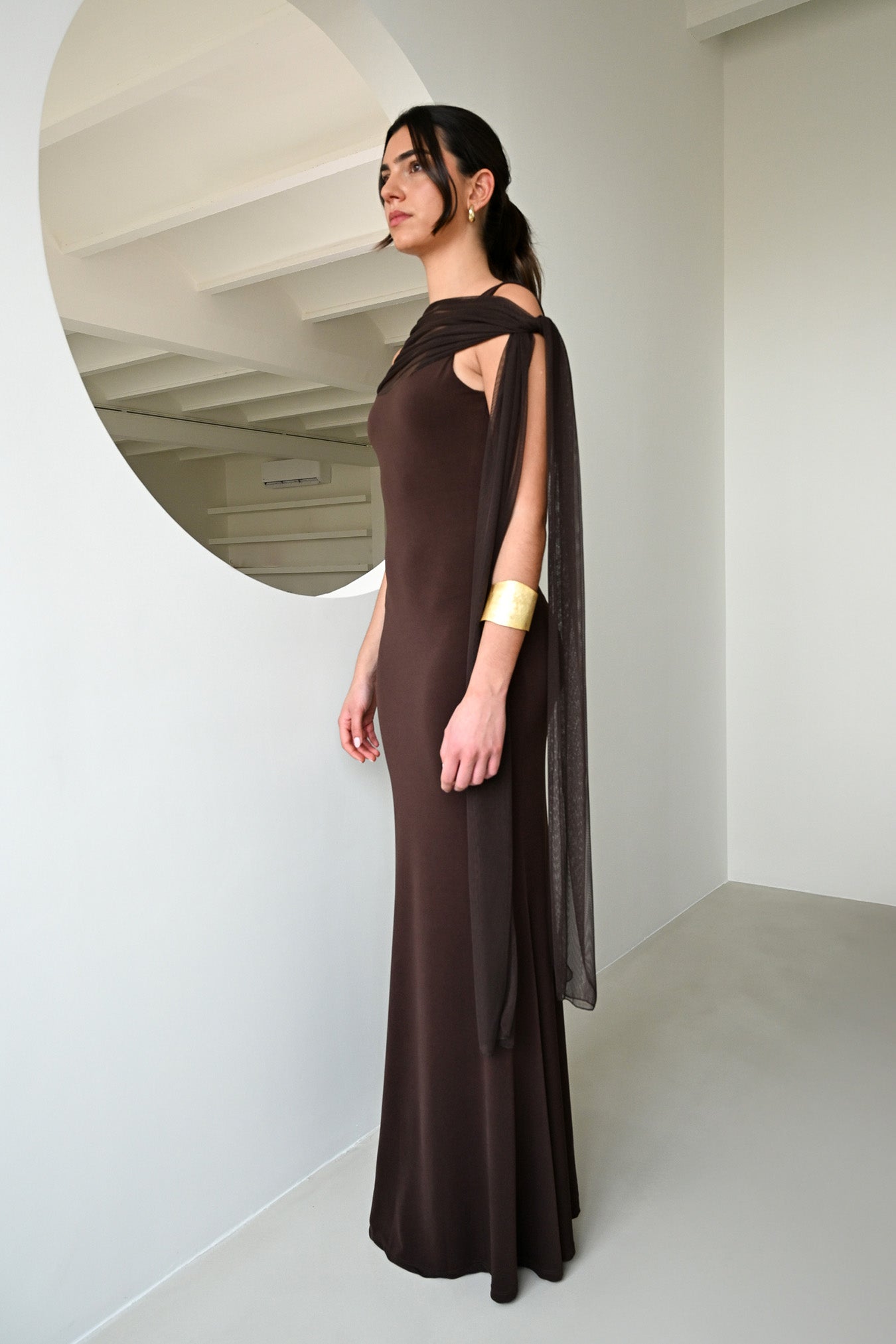 Vestido Eloise Marrón