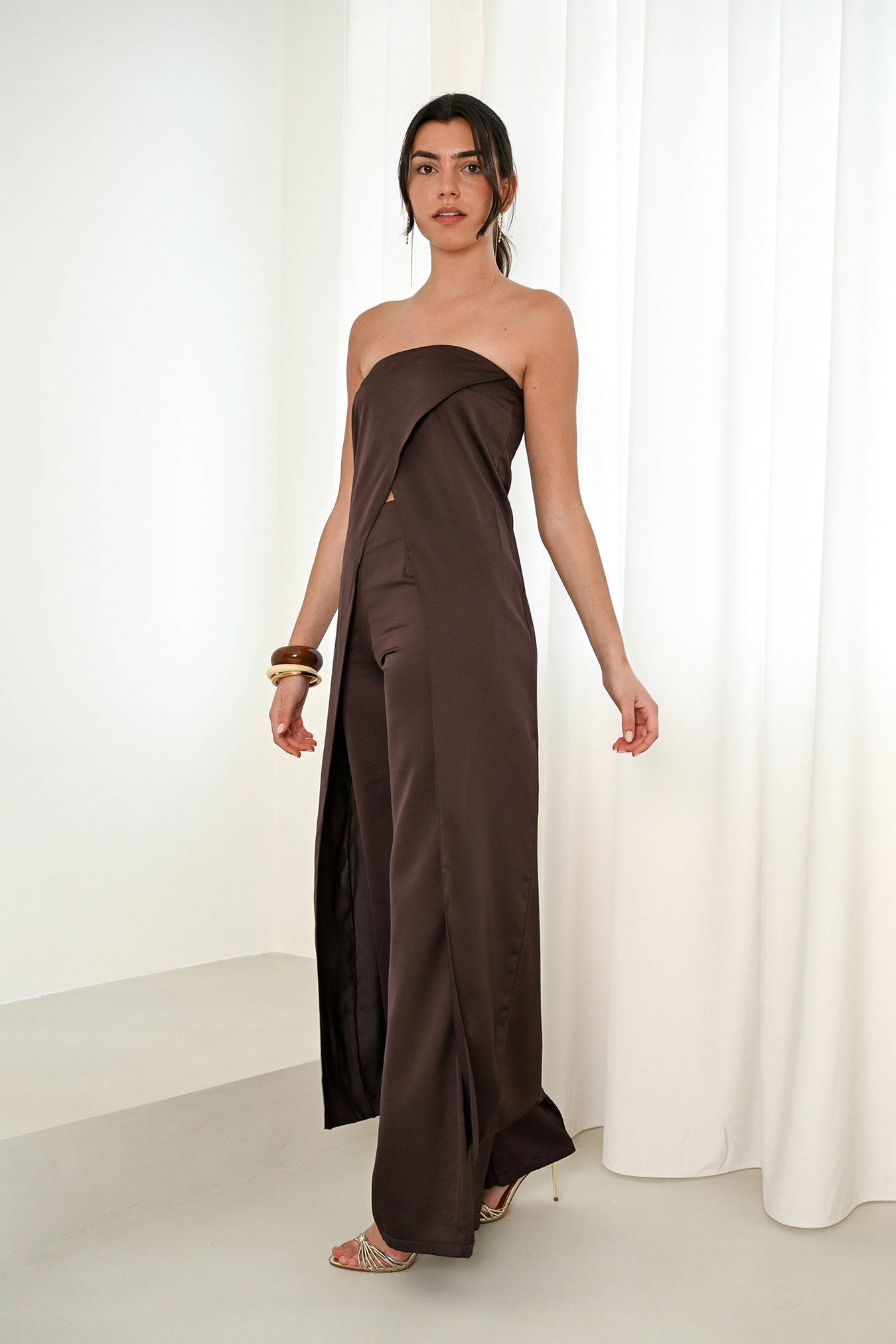 Pantalón Hanae Concept Marrón