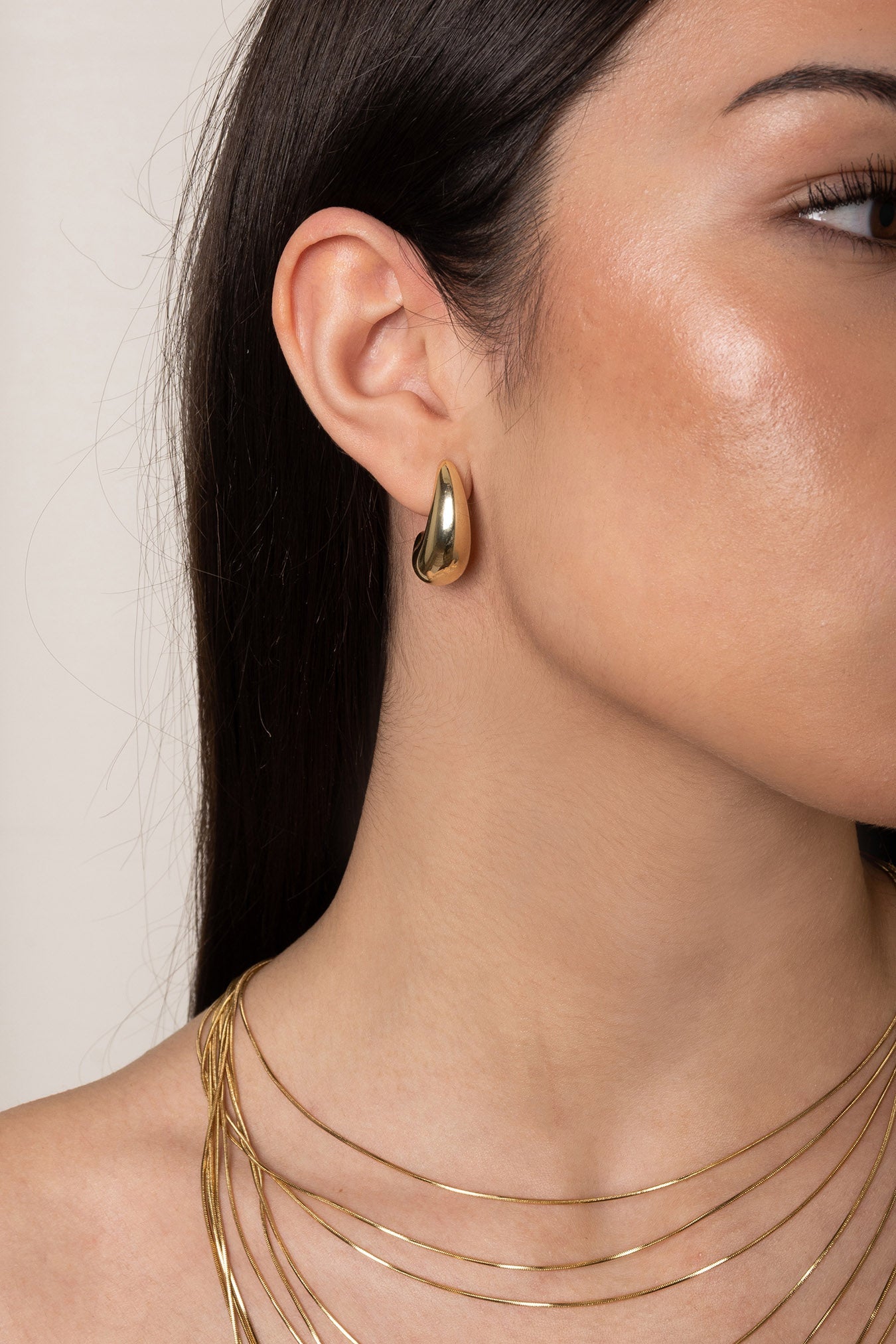 Pendientes Half Moon Oro