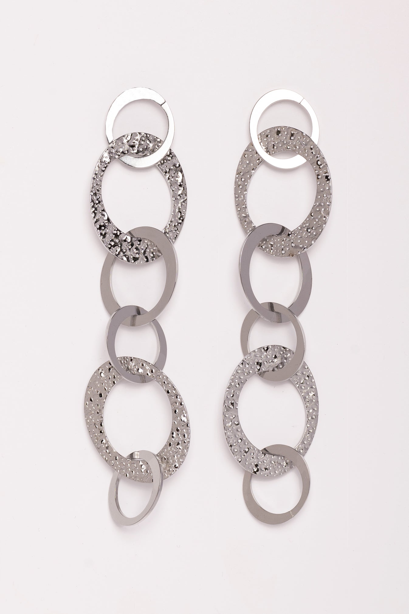 Silver Space Earrings