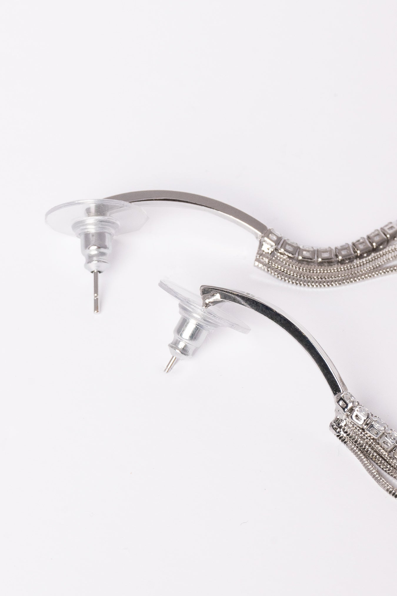 Pendientes Tiara Plata