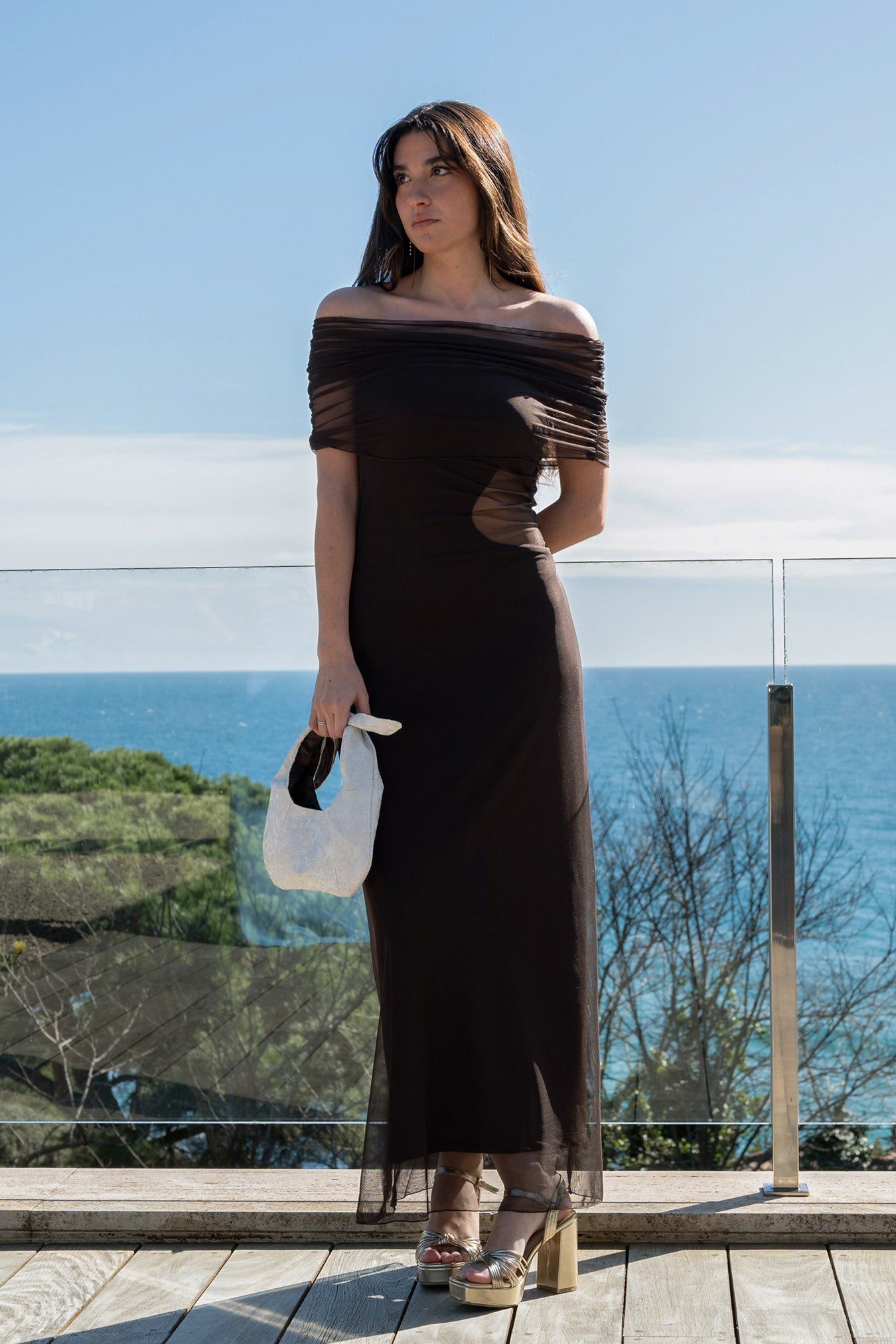 Vestido First Step Marrón