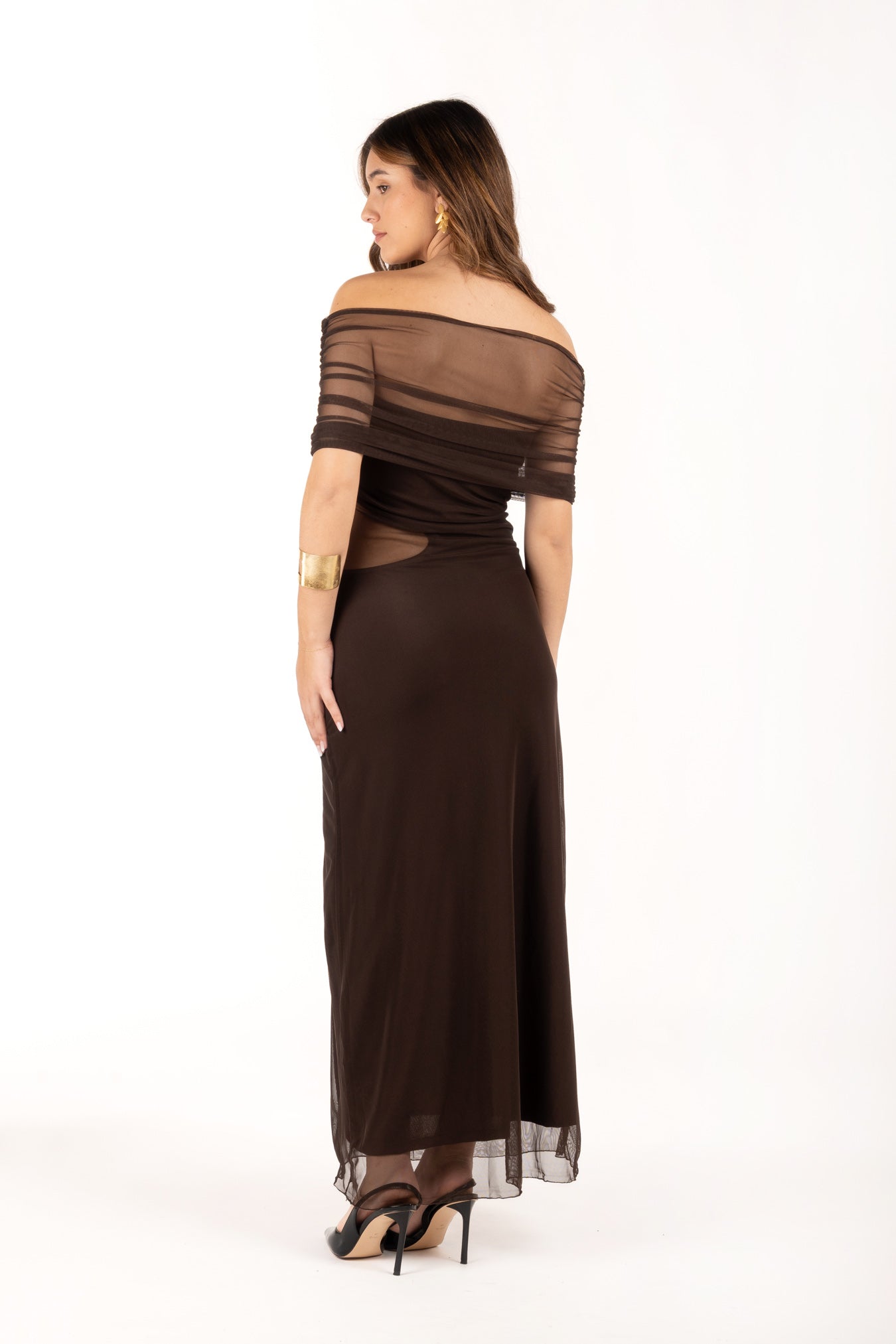 Vestido First Step Marrón