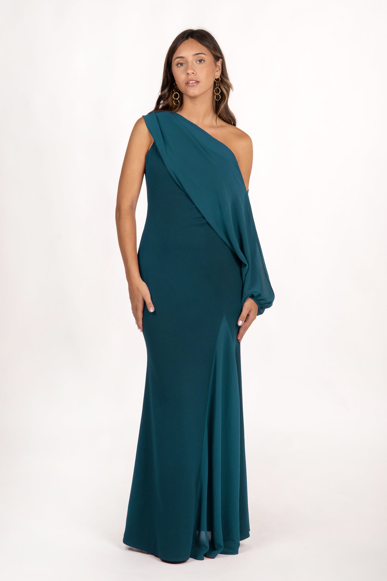 Vestido Momo Azul Petróleo