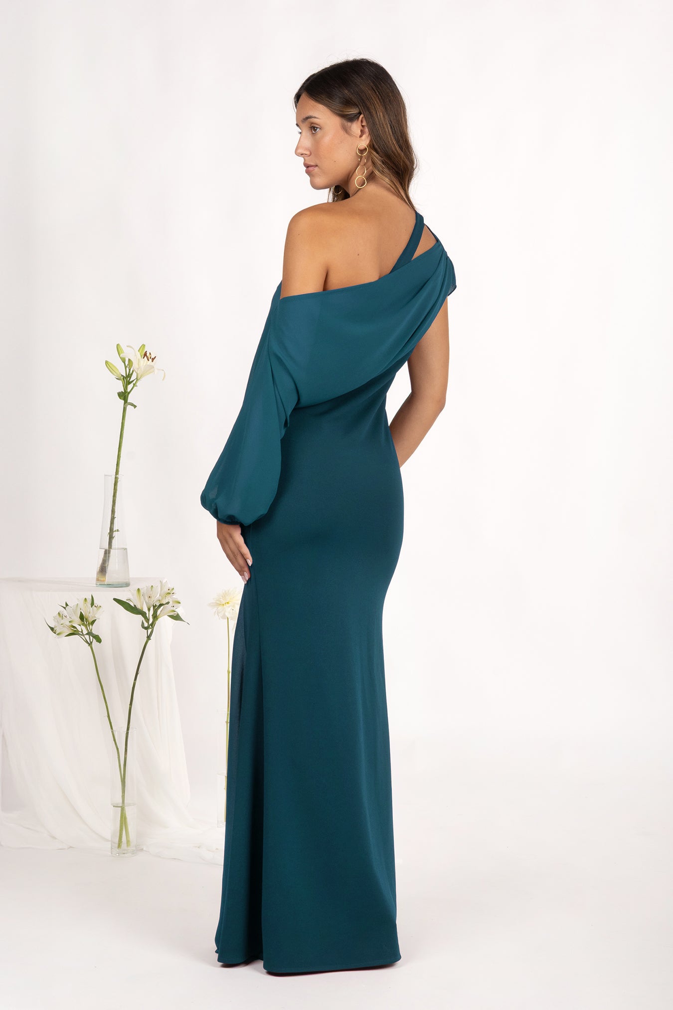 Vestido Momo Azul Petróleo